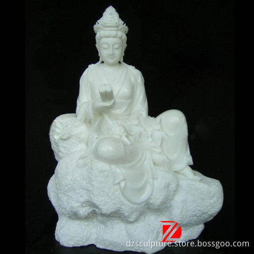 White marble guanyin statue